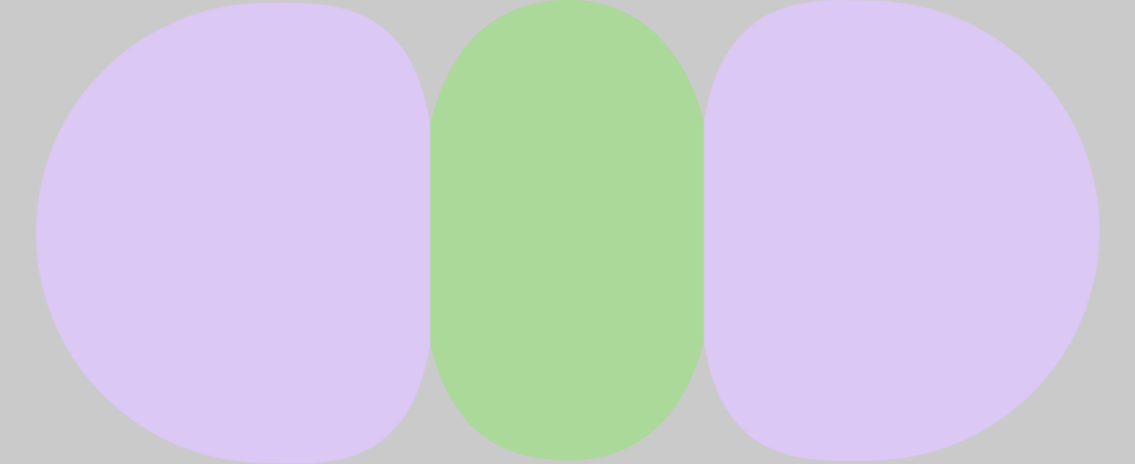 bubbly lilac and green shape